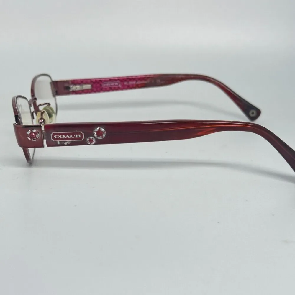 COACH‎ Eyeglasses HC 5006 9041 Rhinestone Summer Burgundy 49-17-130 H15980